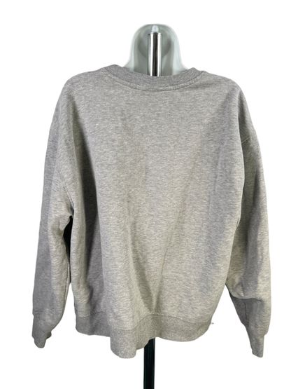 The North Face Women's Gray Fleece Crewneck Long Sleeve Pullover Sweatshirt - M image 2