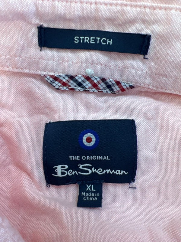 Ben Sherman Men's Pink Long Sleeve Stretch Button Up Shirt - XL image 3