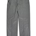 Savane Men's Gray Flat Front Straight Leg Performance Dress Pants - 40x30