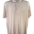 Johnnie-O Men's White/Red Short Sleeve Athletic Polo - L