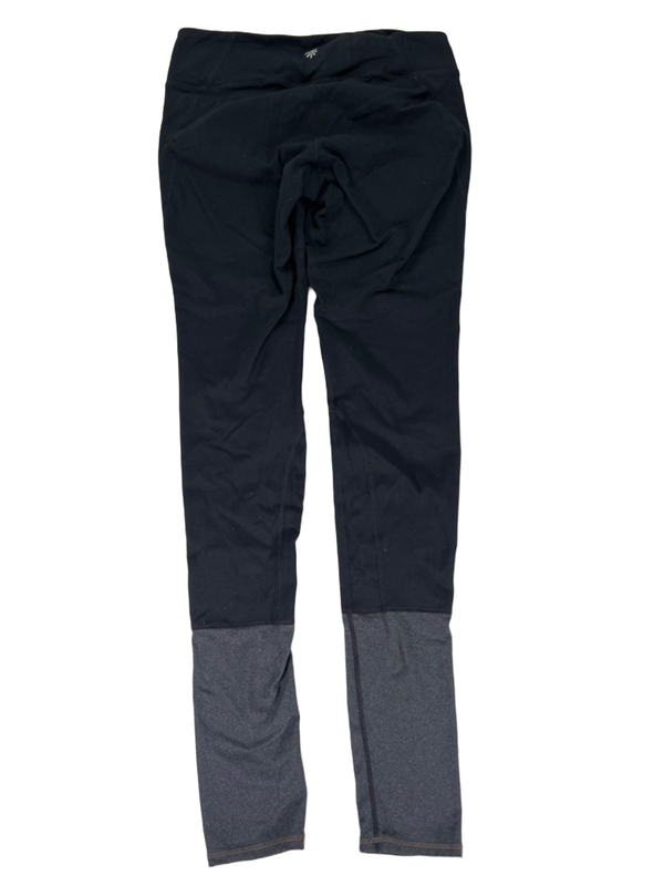 Athleta Women's Black/Gray Plie Tight Mid Rise Leggings - M image 2