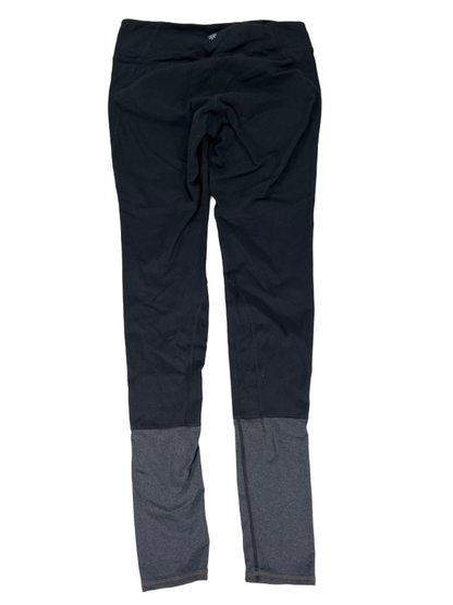 Athleta Women's Black/Gray Plie Tight Mid Rise Leggings - M image 2