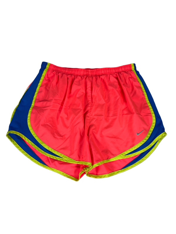 Nike Women's Bright Multicolor Dri-Fit Vented Lined Pull On Athletic Shorts - M