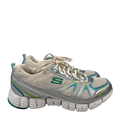 Skechers Women's White/Blue Sport Lace Up Athletic Sneakers - 7