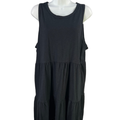 GAP Women's Black Tiered A-Line Sleeveless Mini Dress - XL