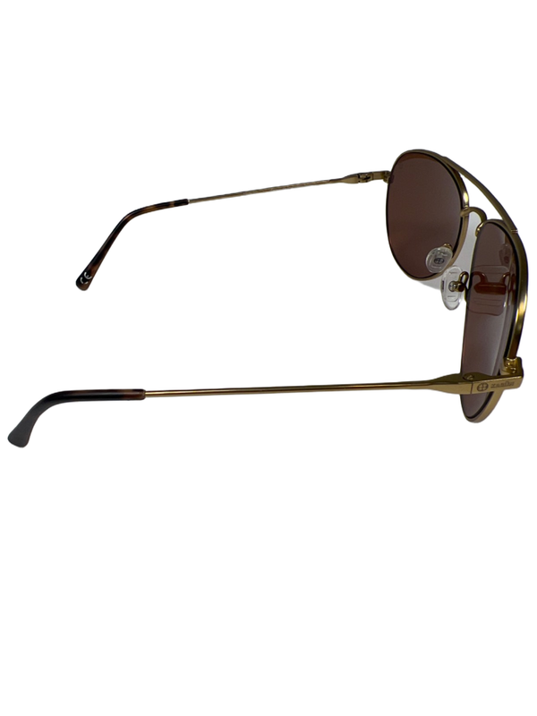 Karun Unisex Gold Tone Aviator Tortoise Sustainable Sunglasses W/ Case image 8