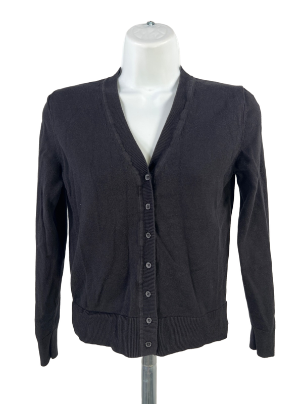 Banana Republic Women's Black Long Sleeve Button Up Cardigan Sweater - XS