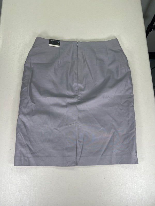 Van Heusen Women's Gray Stretch Midi Pencil Skirt - 12 image 2