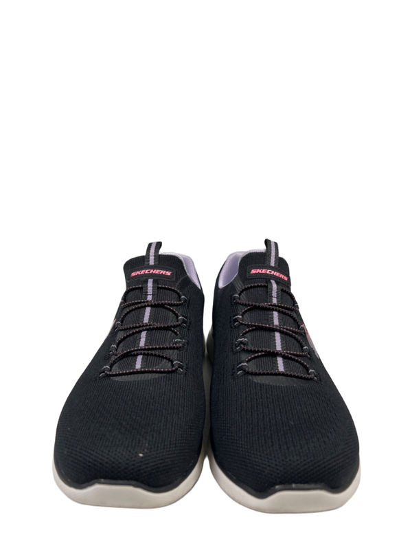 Skechers Women's Black/Purple Summits Radiant Flow Slip On Sneakers - 7.5 Wide image 2