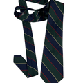 Brooks Brothers Men's Blue/Green Striped 59" Silk Tie - One Size