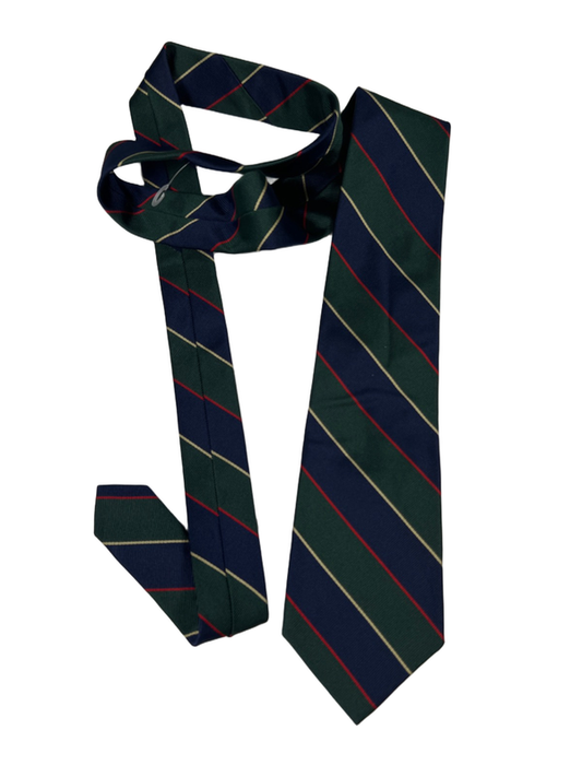 Brooks Brothers Men's Blue/Green Striped 59" Silk Tie - One Size