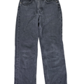 Zara Women's Black/Gray Button Fly Distressed High Rise Cropped Ankle Jeans - 4