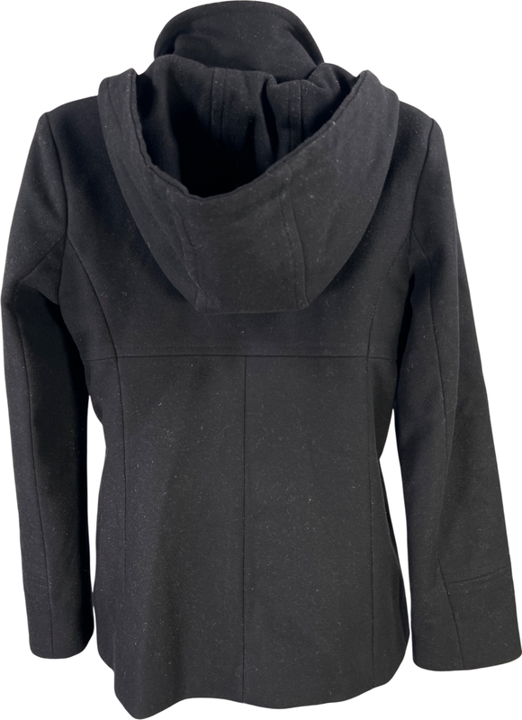 Michael Kors Women’s Black Wool Blend Full Zip Duffle Coat - 2 image 2