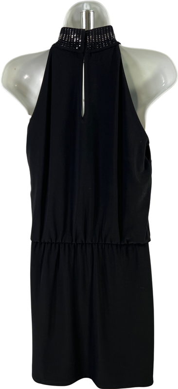 White House Black Market Rhinestone Mock Neck Sleeveless Blouson Dress - XS image 2