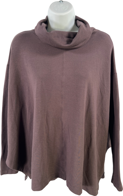 Athleta Women’s Gray/Purple Ethereal Funnel Neck Shirt - XS