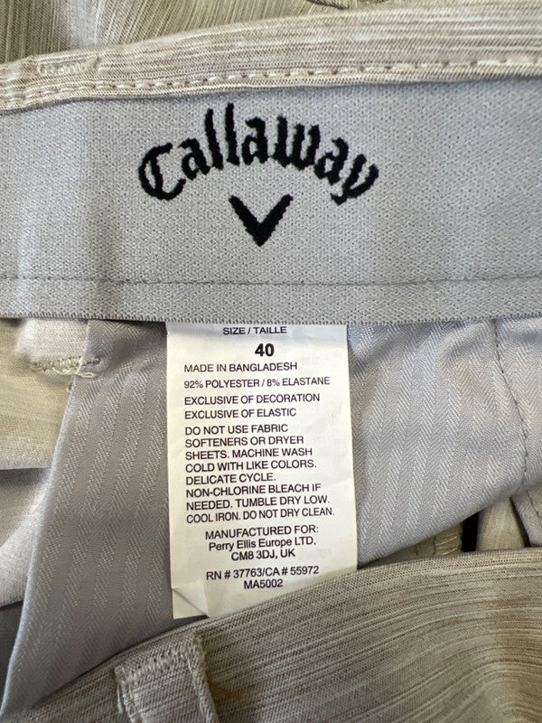 Callaway Men's Beige Heather Lightweight Golf Shorts - 40 image 3