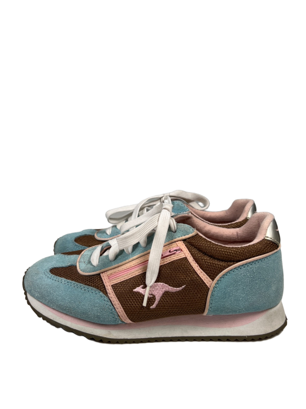 KangaROOS Women's Blue/Pink Lotus 28 Lace Up Casual Athletic Sneakers - 7 image 5