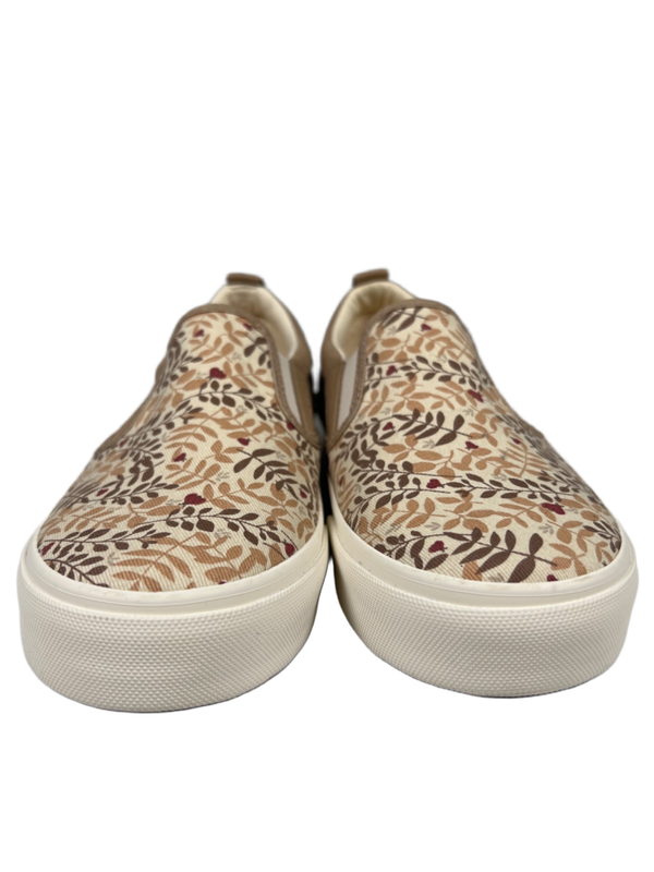 Taos Women's Beige Branch Rubber Soul Slip On Sneakers - 8 image 2