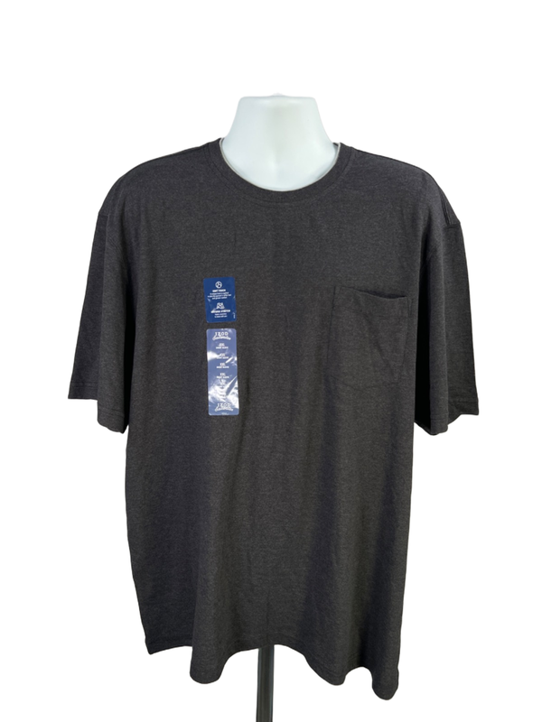 Izod Saltwater Men's Gray Relaxed Short Sleeve Pocket Front T-Shirt - XXL