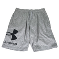 Under Armour Men's Gray Rival Fleece Big Logo Shorts - L