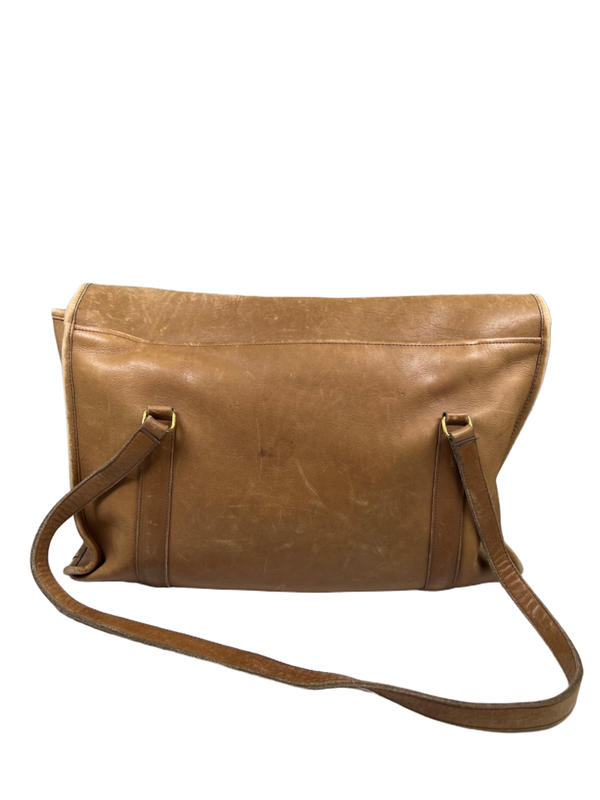 Coach Vintage Tan Leather Envelope Portfolio Messenger Bag image 4