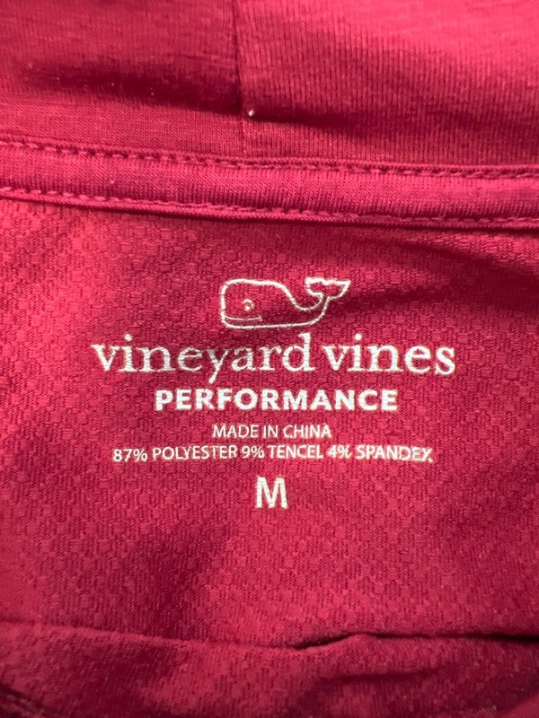 Vineyard Vines Performance Women's Red/Burgundy Long Sleeve Hooded Shirt - M image 3