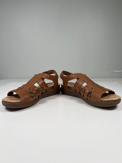 Clarks Collection Women's Brown Leather April Belle Slingback Sandals - 8.5 image 6