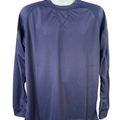 Mizuno Men's Navy Blue Performance Comp Long Sleeve Baseball Athletic Shirt - L