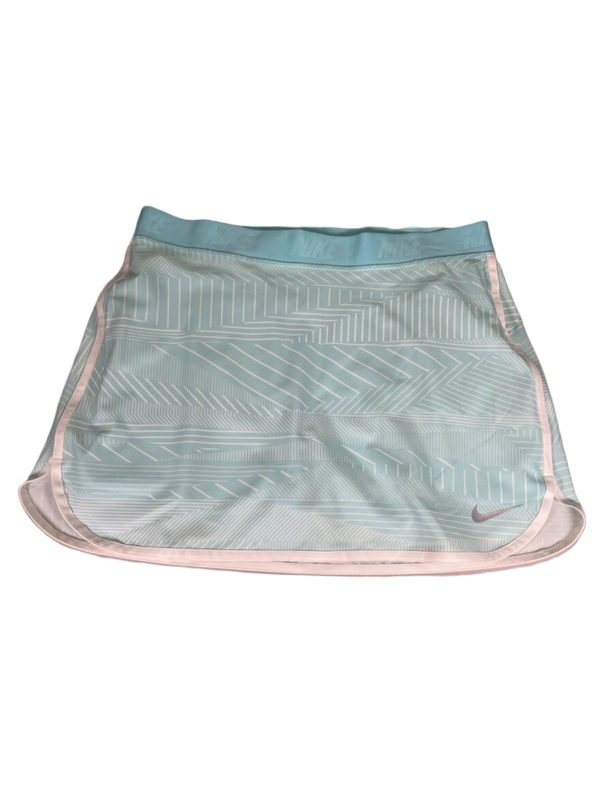 Nike Women's Blue/White Dri-Fit Pull On Lined Golf Skort - M