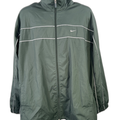 Nike Men's Green Mesh Lined Full Zip Windbreaker Jacket - XXL