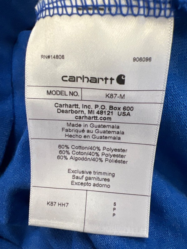 Carhartt Men's Blue Loose Fit Heavyweight Pocket Short Sleeve Tee Shirt - S image 4