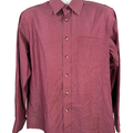 Jos A Bank Men's Purple Plaid Tailored Fit Long Sleeve Button Up Shirt - M