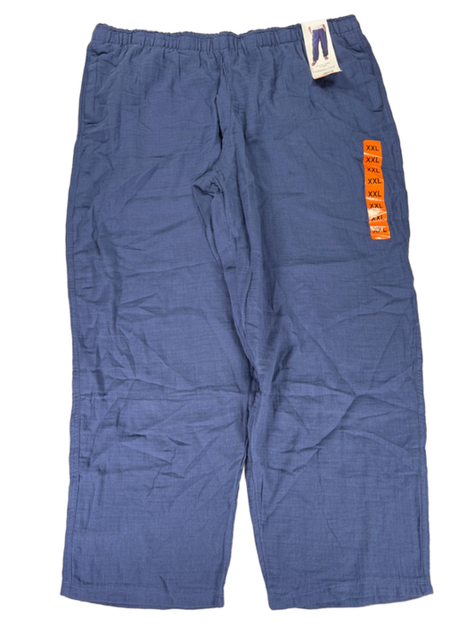 Coldwater Creek Women's Blue Gauze Relaxed Fit Pull On Pants - XXL