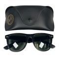 Ray-Ban Unisex Black Vintage B&L Wayfarer II Sunglasses W/ Case