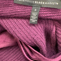 White House Black Market Women’s Purple Open Back Satin Lined Sweater - S