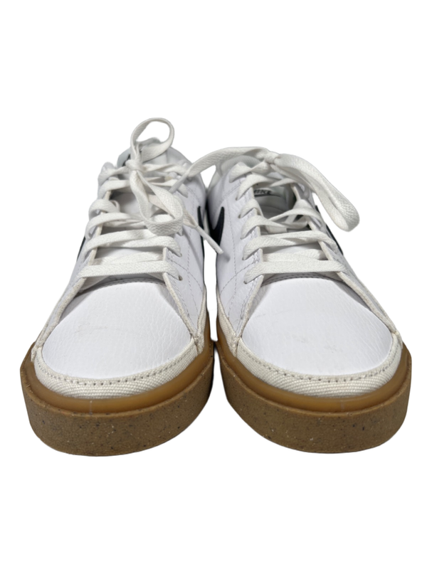Nike Women's White/Black Court Legacy Lace Up Sneakers - 7.5 image 2