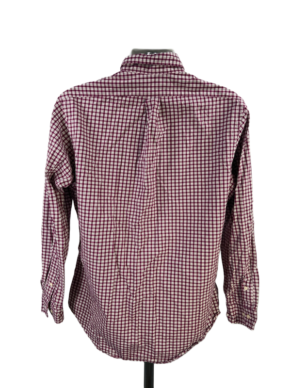Ralph Lauren Men's Purple Plaid Custom Long Sleeve Button Up Shirt - 16.5-34/35 image 2