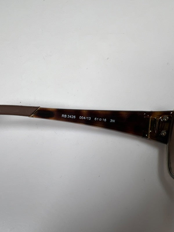 Ray-Ban Arista Gold Tone Large Metal 112/W3 Polarized Aviator Sunglasses W/ Case image 7