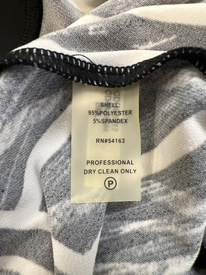 Calvin Klein Women's Black/White Striped 3/4 Sleeve Shift Dress - 6 image 4