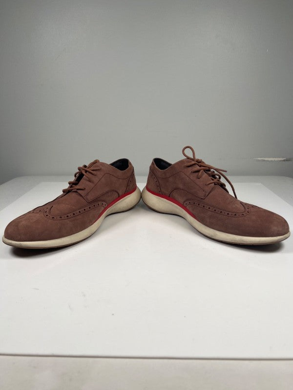 Cole Haan Grand Men's Brown Suede Lightweight Wingtip Dress Shoes - 12 image 6