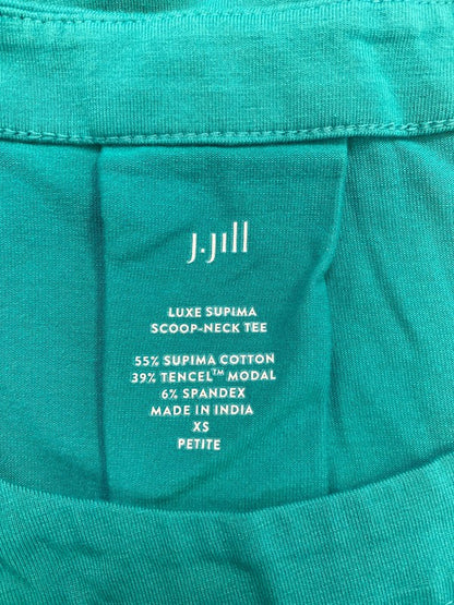 J.Jill Women’s Blue Scoop Neck Cap Sleeve T-Shirt - XS Petite image 3