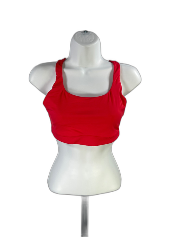 Lululemon Women's Red Glow Strappy Back Evolve Energy Sports Bra - S