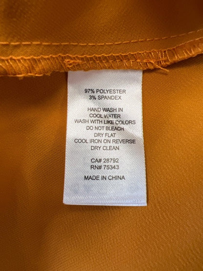 Rachel Zoe Women's Yellow Satin Midi Slip Skirt - 4 image 4