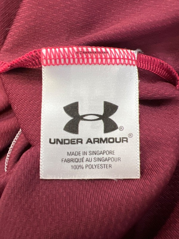 Under Armour Women's Pink Heatgear Quarter Zip Sleeveless Athletic Vest - XL image 4