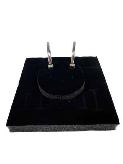 Jenny Bird Women's Silver Tone/Blue Hoop Earrings image 4