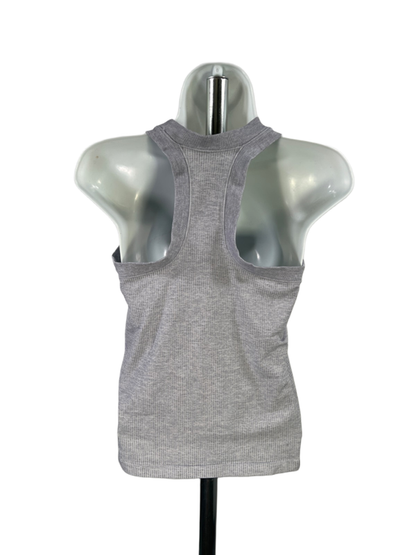 Athleta Women's Gray Ribbed High Neck Athletic Tank Top - M image 2