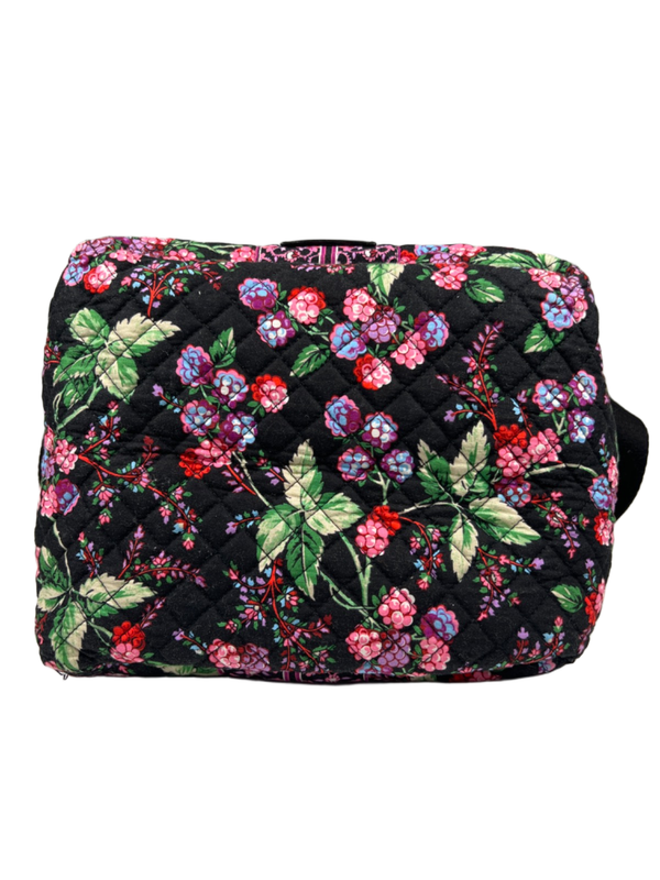 Vera Bradley Women's Black/Pink Winter Berry Change It Up Tote Bag Purse image 5