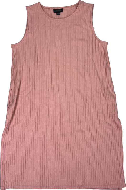 J.Jill Wearever Collection Women’s Pink Ribbed Side Split Tank Top Dress - XS