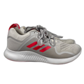 adidas Women's Gray/Pink Edgebounce Lace Up Athletic Running Sneakers - 8.5