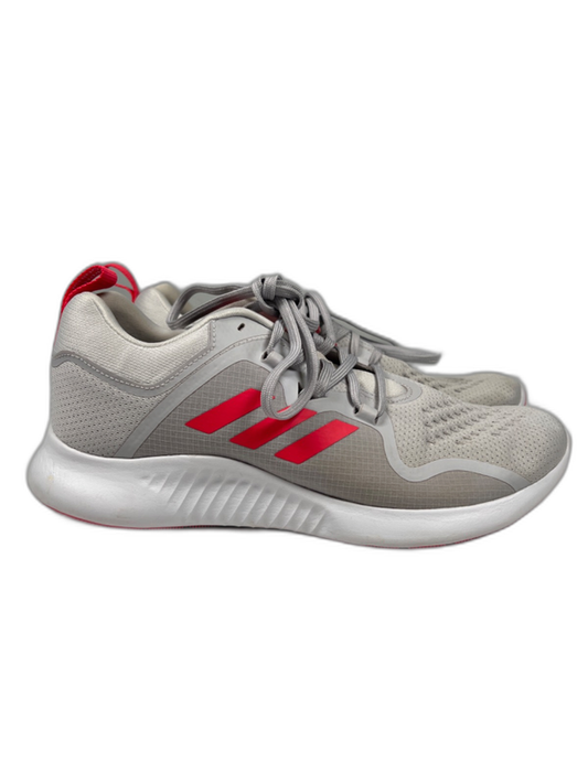 adidas Women's Gray/Pink Edgebounce Lace Up Athletic Running Sneakers - 8.5